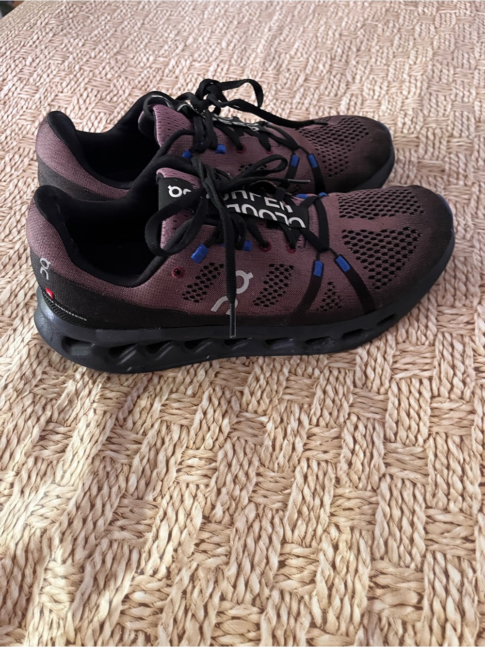 On Cloud X 3 Athletic Shoes Purple & Black US 10.5